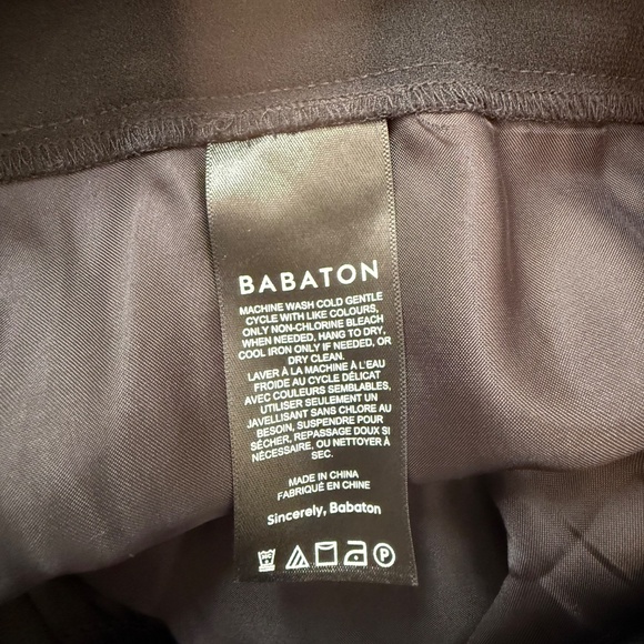 BABATON Aritzia Cohen Pant Size 8 Black Cropped - Picture 8 of 8